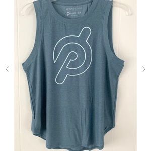 Beyond Yoga x Peloton On The Down Low Space Dye Muscle Tank Gray/Blue NWOT Large